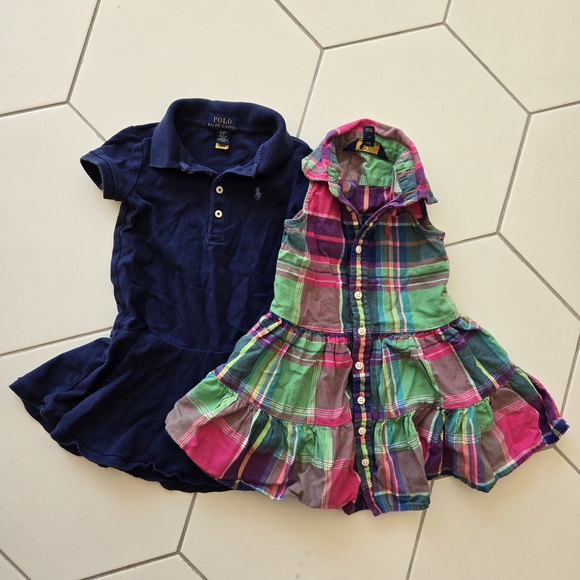 Polo Ralph Lauren Other - Ralph Lauren Navy Dress and Plaid Dress Set